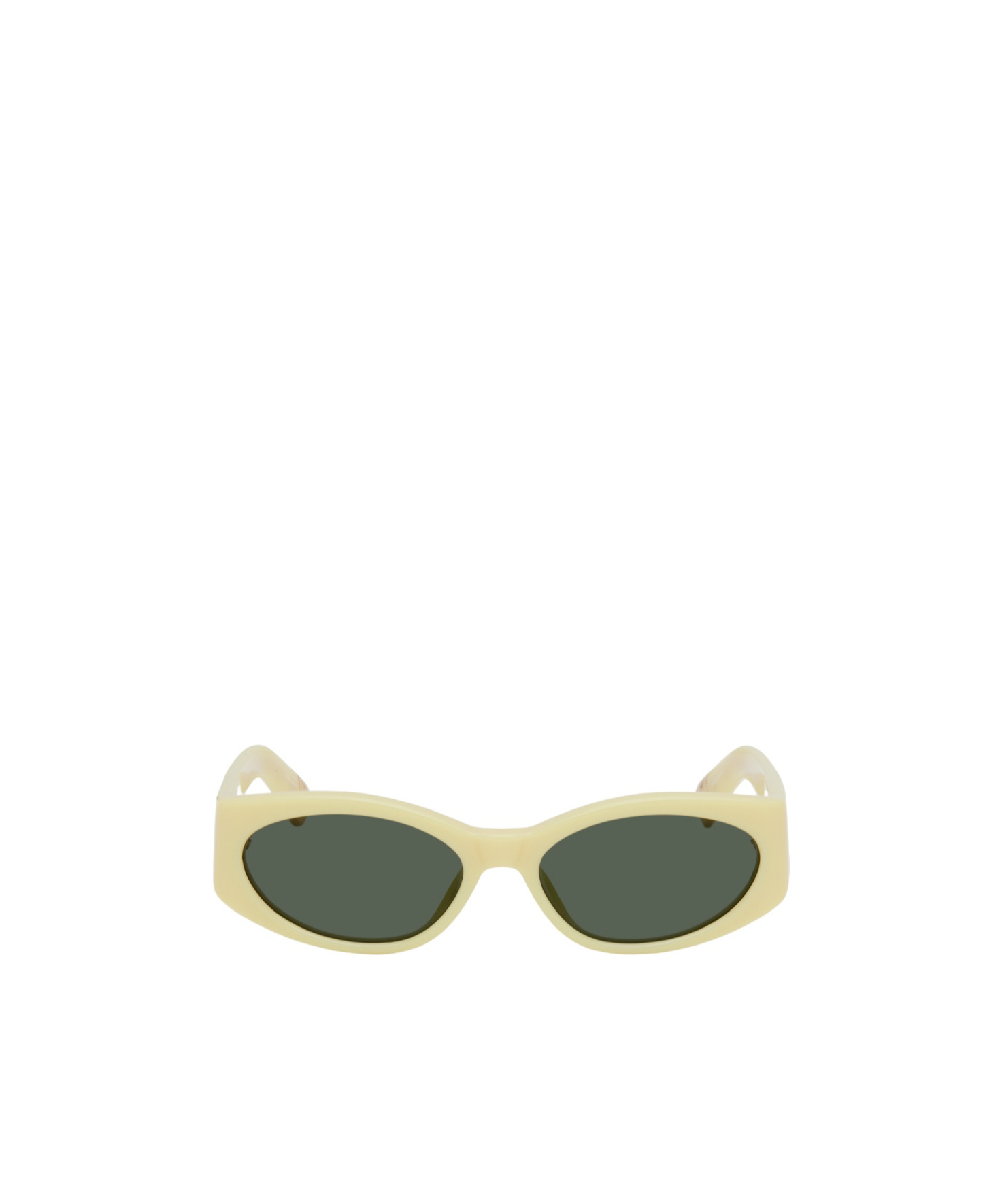 Jacquemus Oval Frame Sunglasses In Green