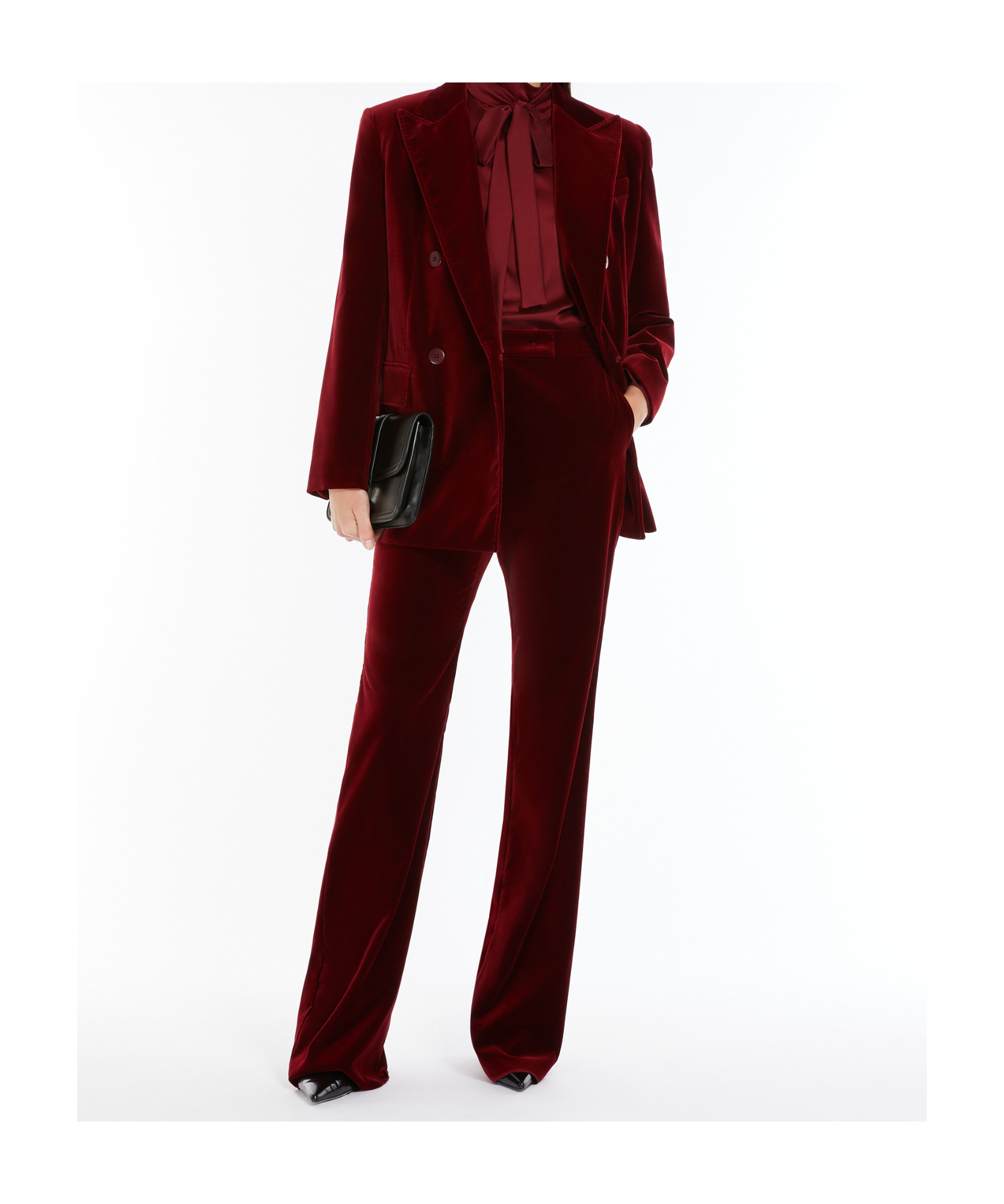 Max Mara Long-sleeved Suit Coat In Brown