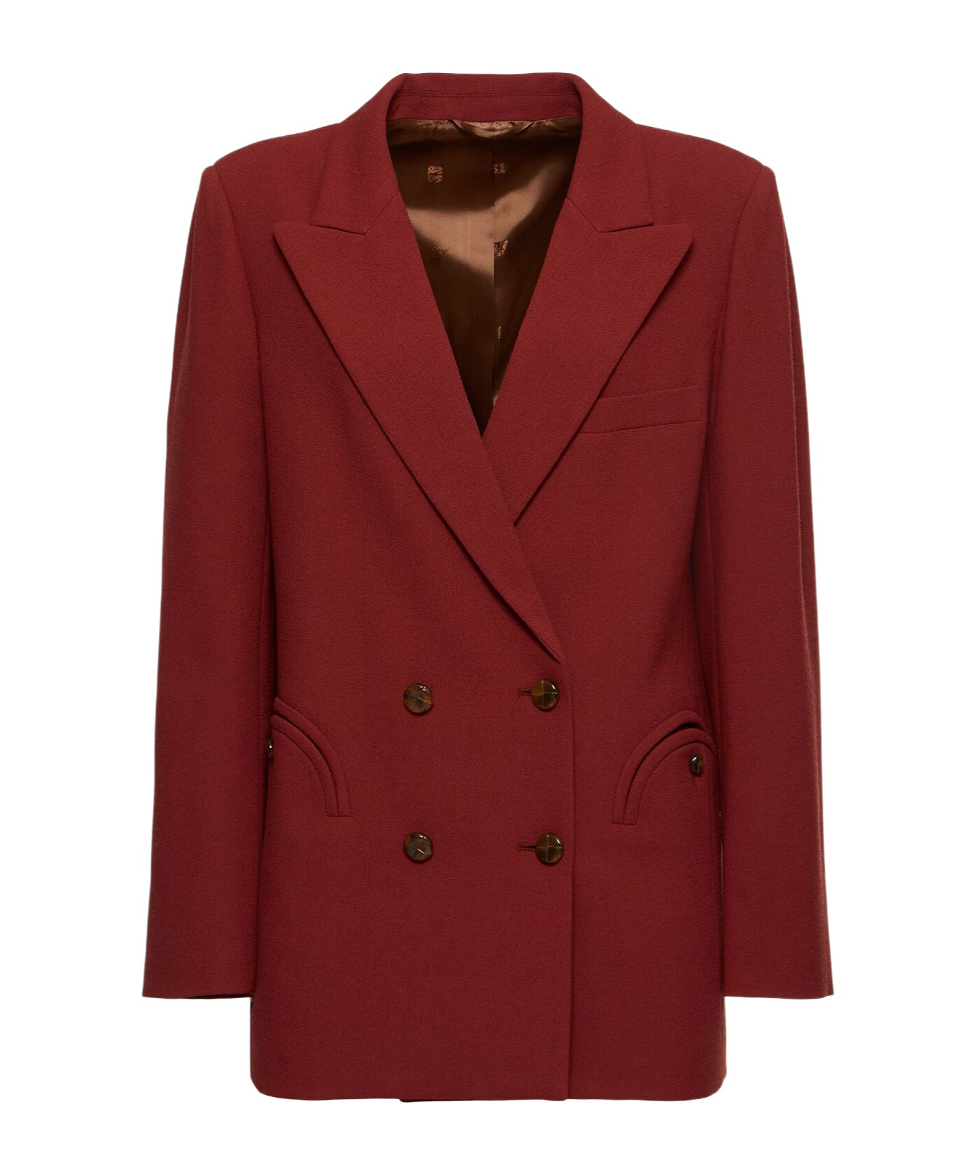 Blazé Milano Everynight Wool Blazer In Burgundy
