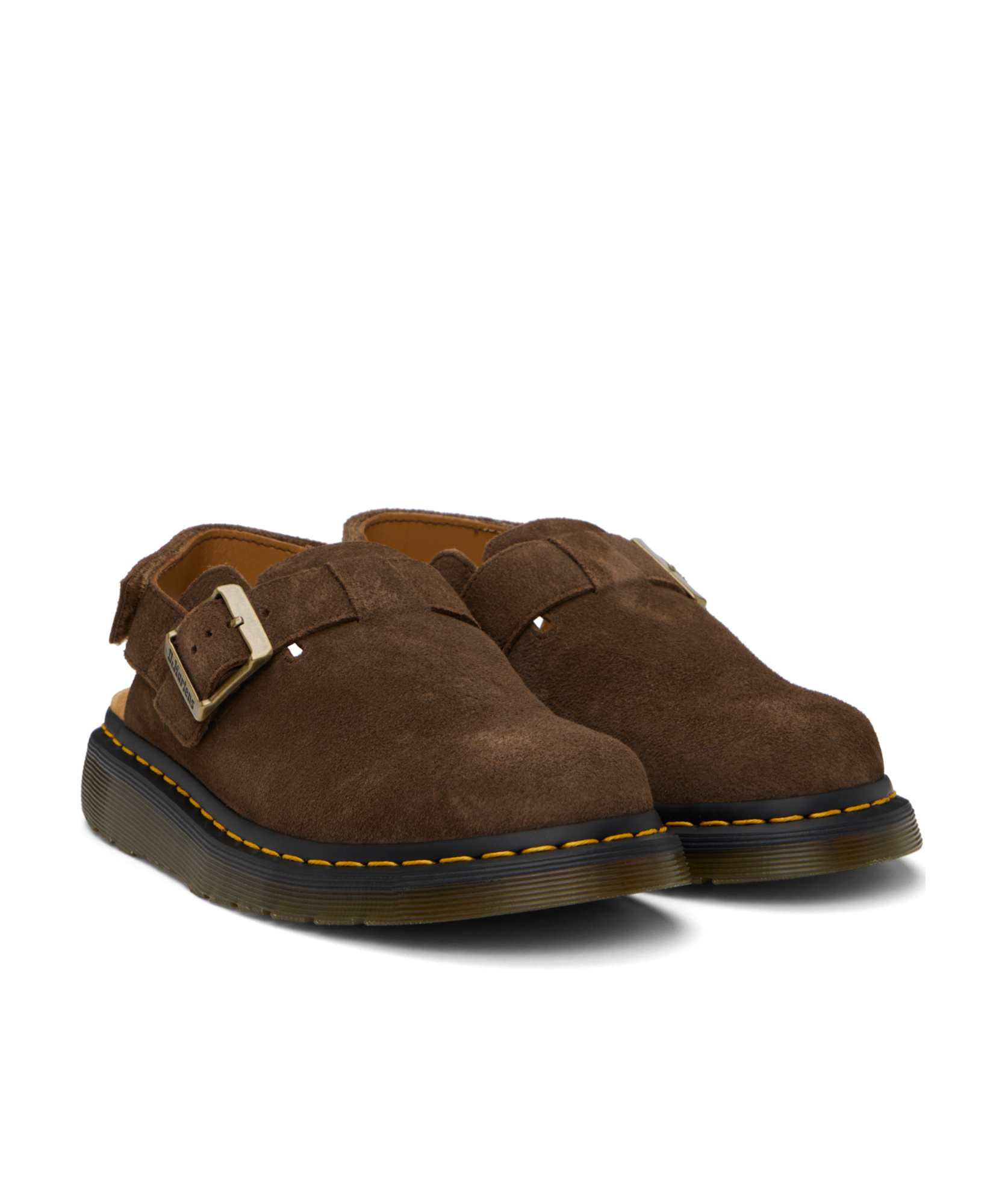 Dr. Martens' Round Toe Casual Shoes In Black