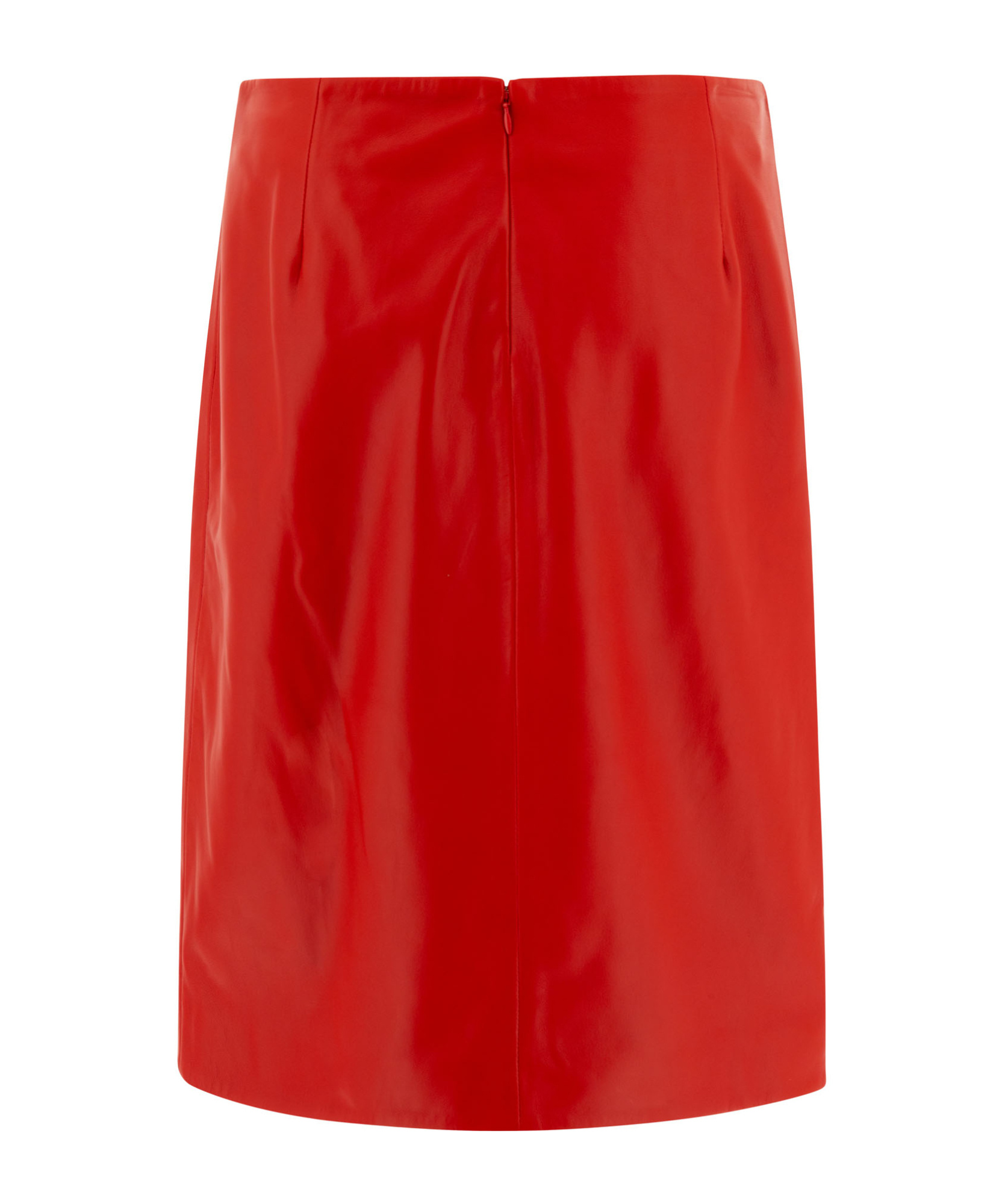 Shop Loulou Studio Ekare Leather Skirt In Red