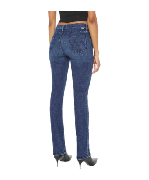 Mother The Roller Night In Venice Wide Leg Jean In Blue