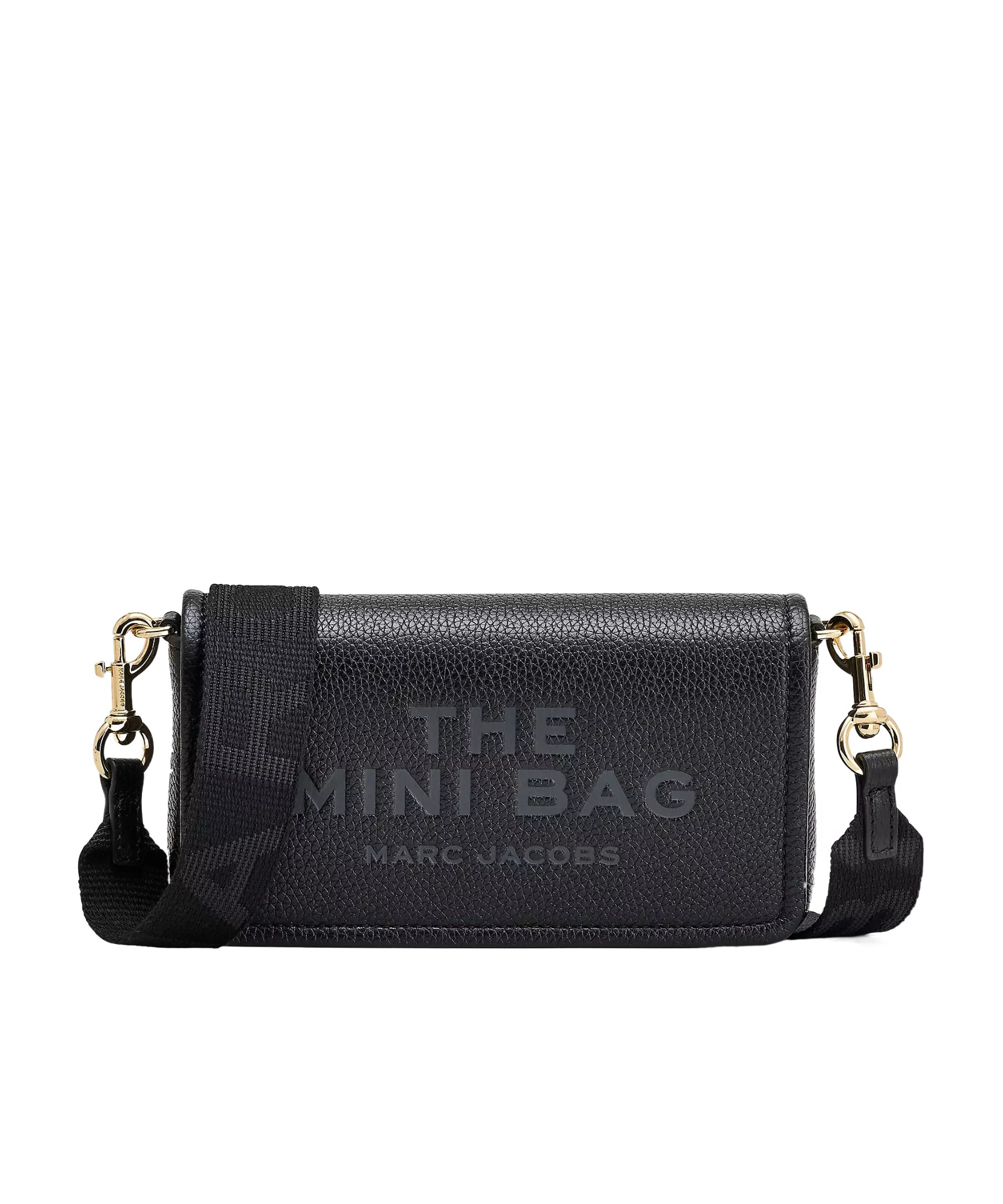 Marc Jacobs Borsa A Tracolla Nera In Pelle Martellata Color Nero In Black