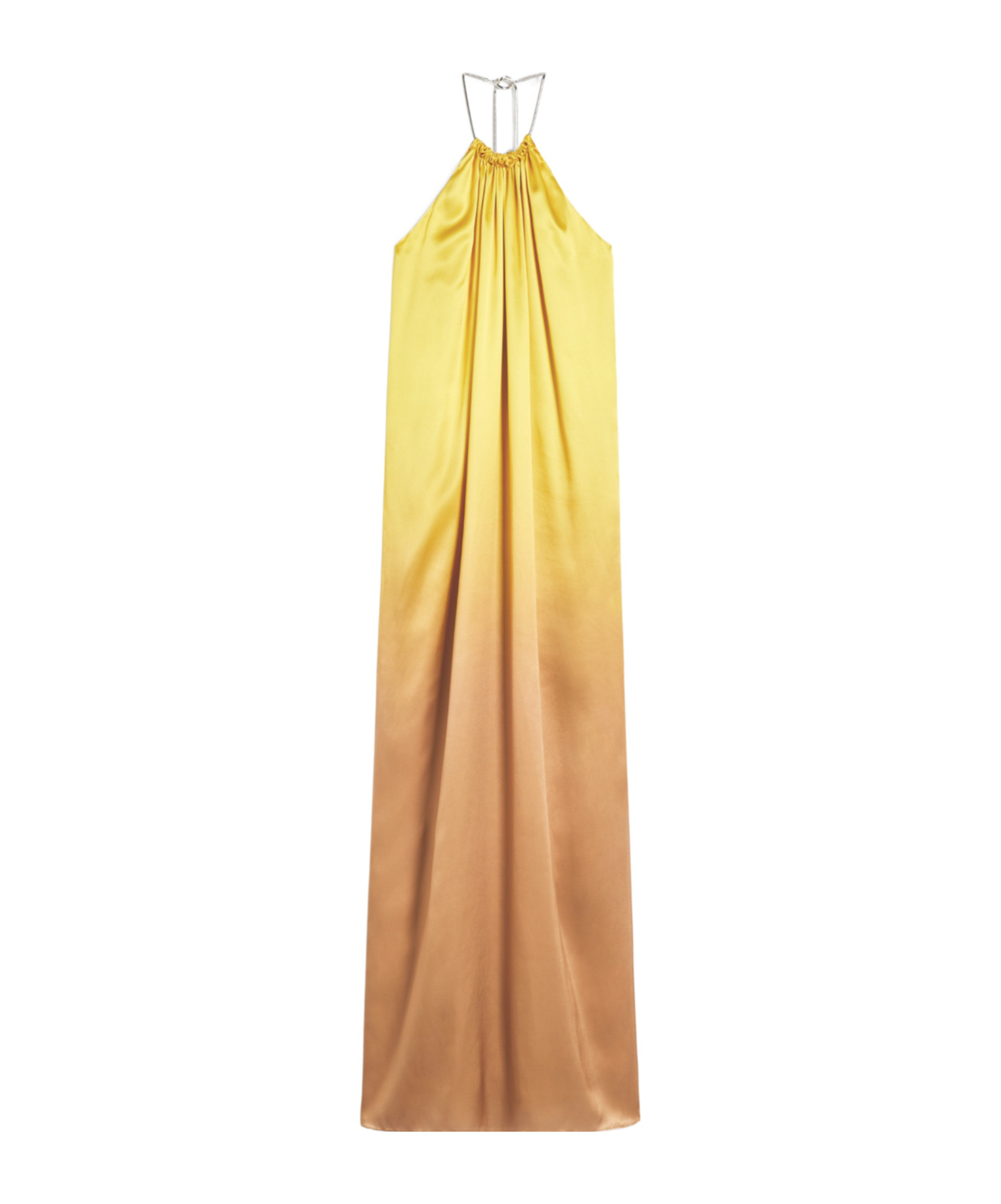 Max Mara Halter Neckline Backless Dress In Multi