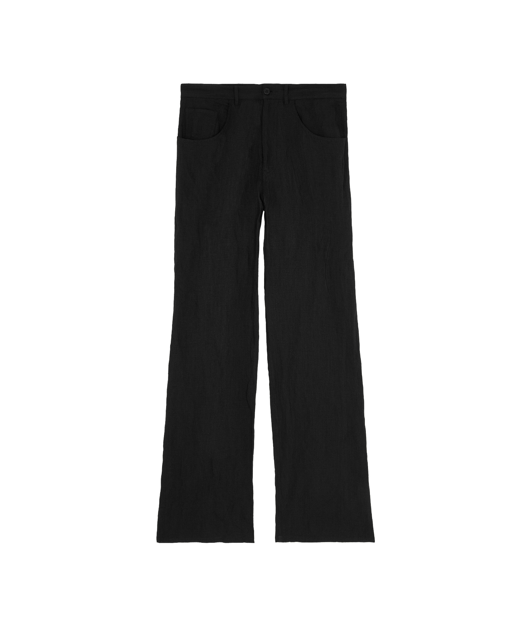 Mm6 Maison Margiela Textured Trousers In Black