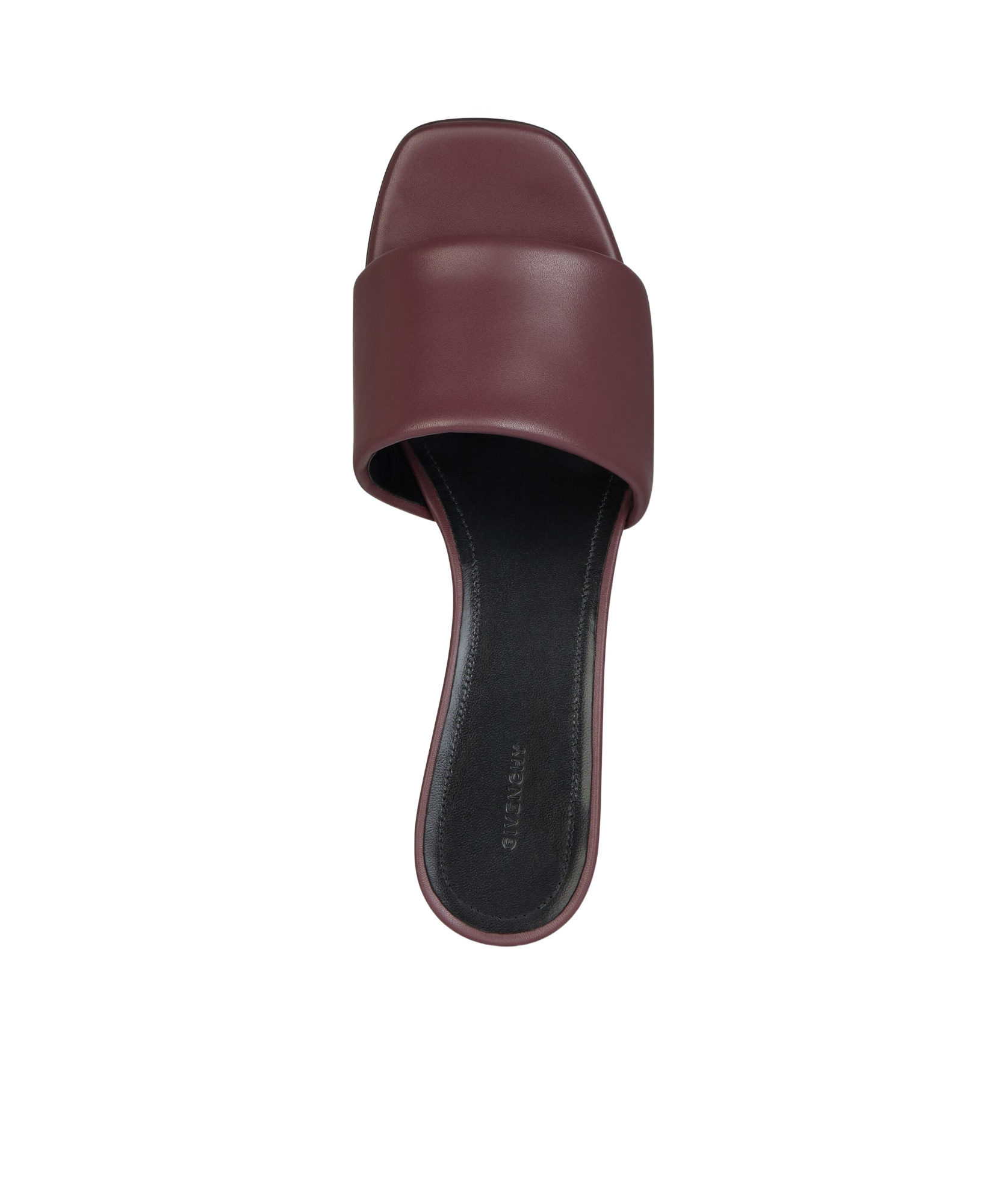 Givenchy Calfskin G Cube-heel Mule Sandals In Red
