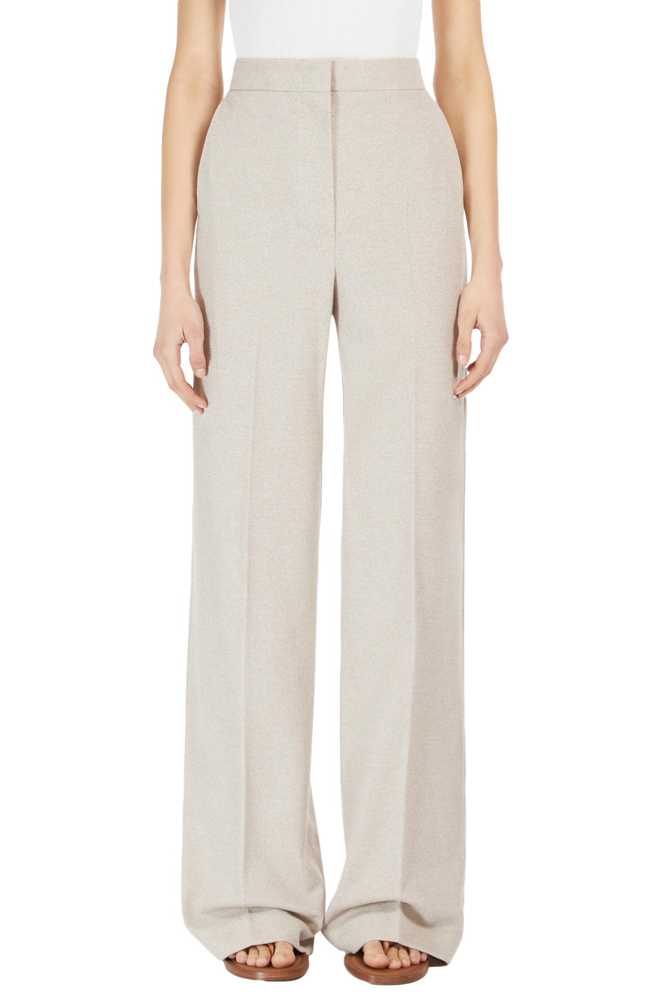 Max Mara Pants In White