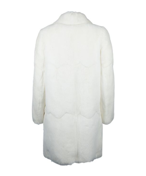 Miu Miu Long Sleeve Coat In White