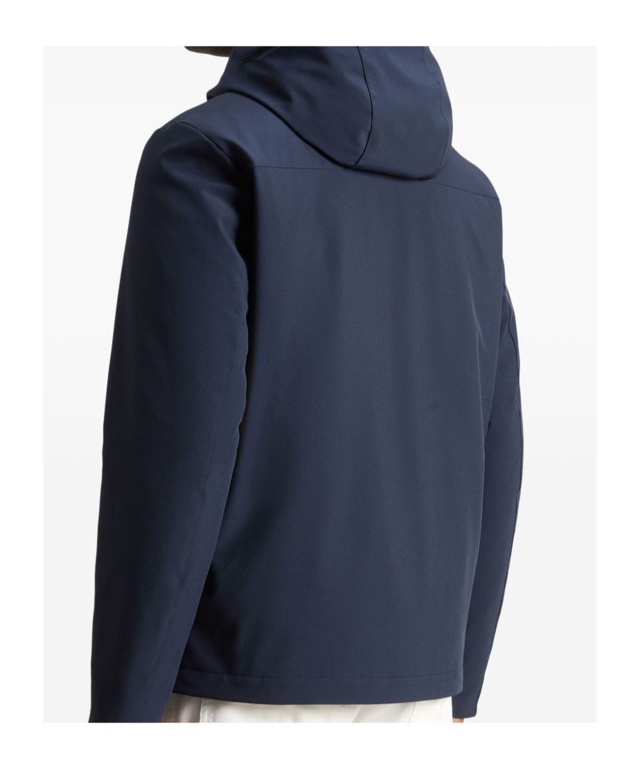 Woolrich Contemporary Blue Jacket With Silhouette In Blue
