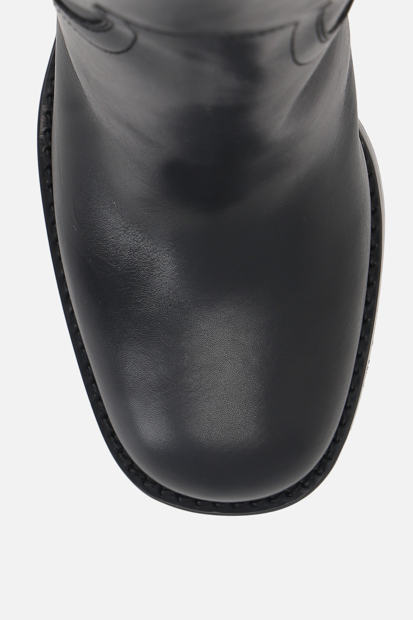 Prada Women's Leather Boots In Black