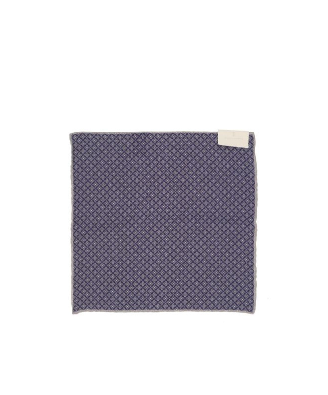 Brunello Cucinelli Geometric Designed Pocket Square In Gray