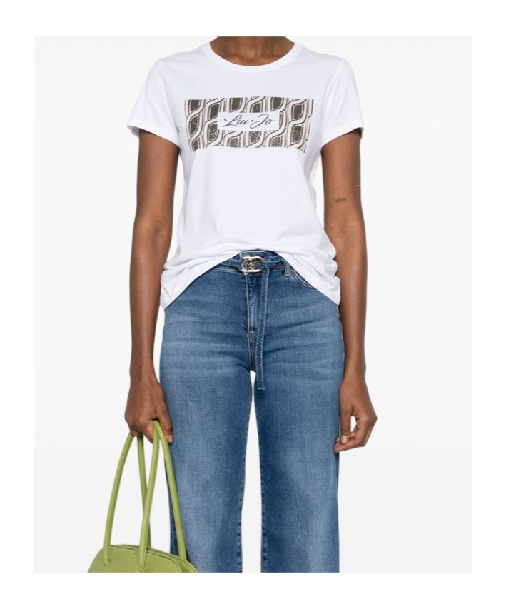 Liu •jo Crystal-embellishment T-shirt