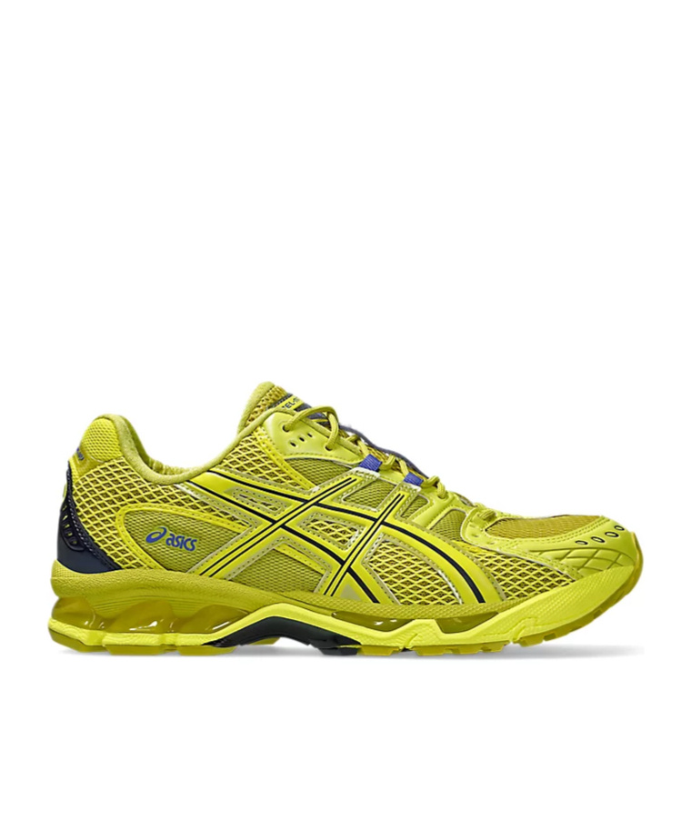 Asics Mesh Rubber Sole Sneakers With Branded Heel