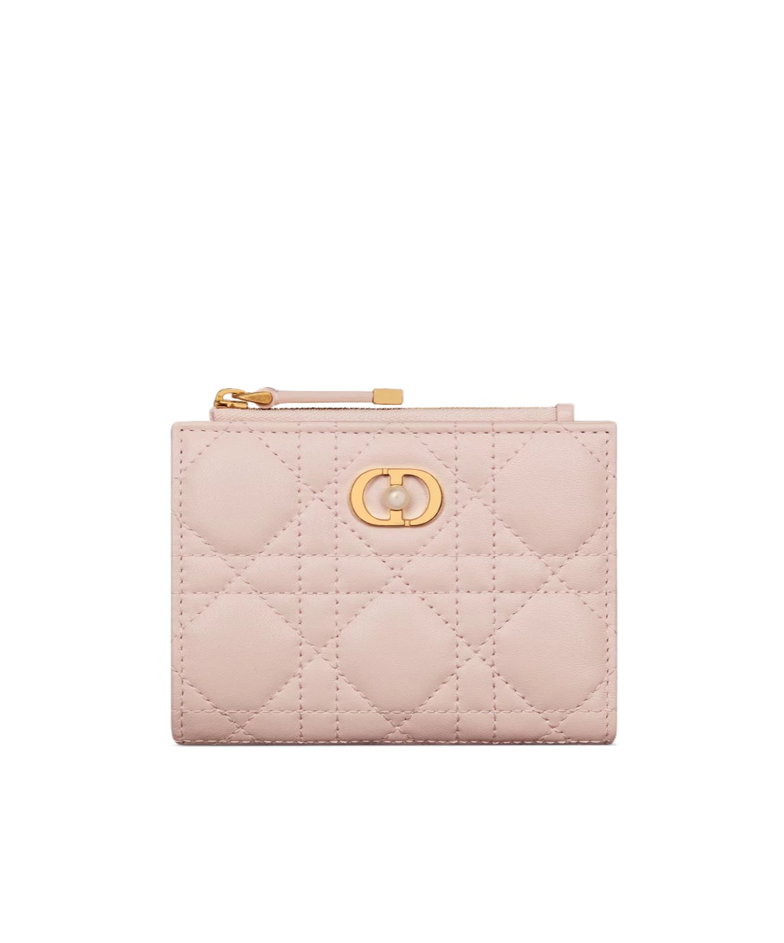 Dior Dahlia Jolie Folding Wallet In Nude