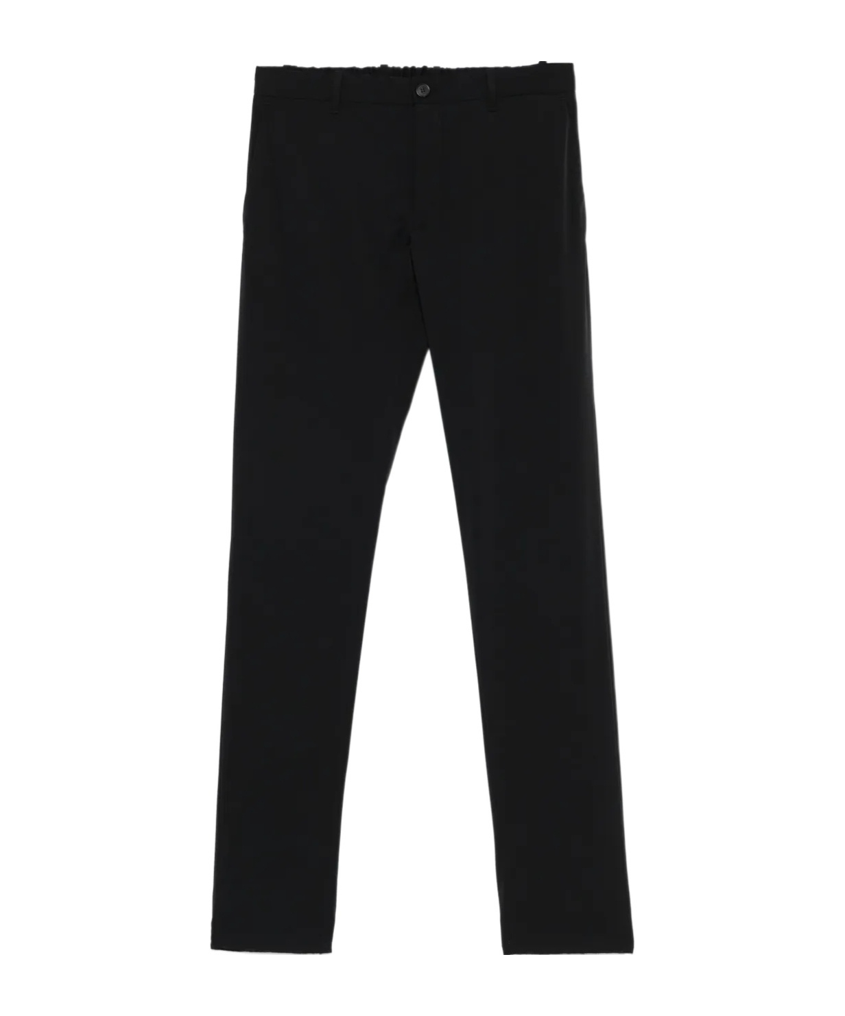 Incotex Tapered Tailored Trousers In Black