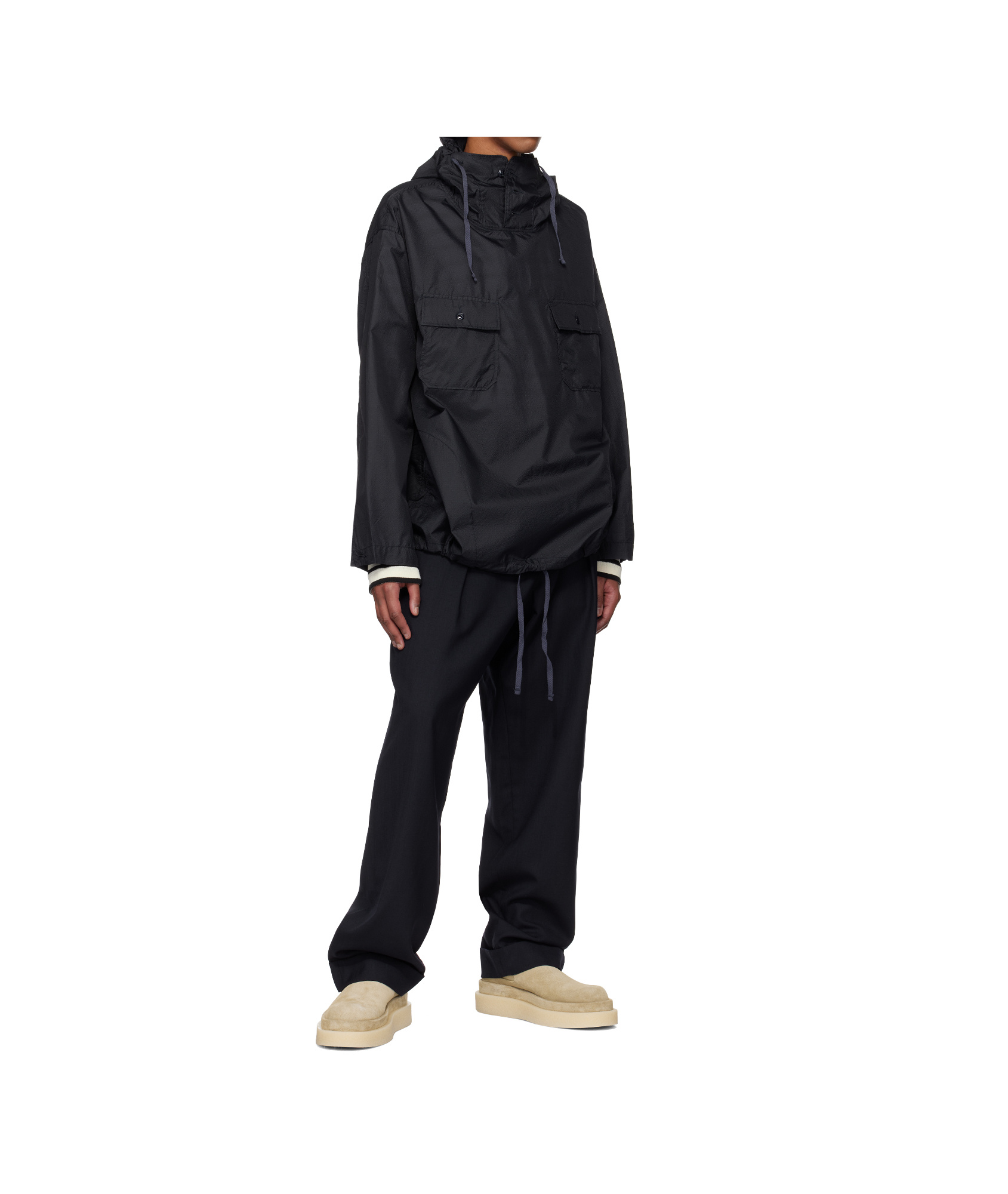 Engineered Garments Navy Gurkha Trousers In Navy Blue