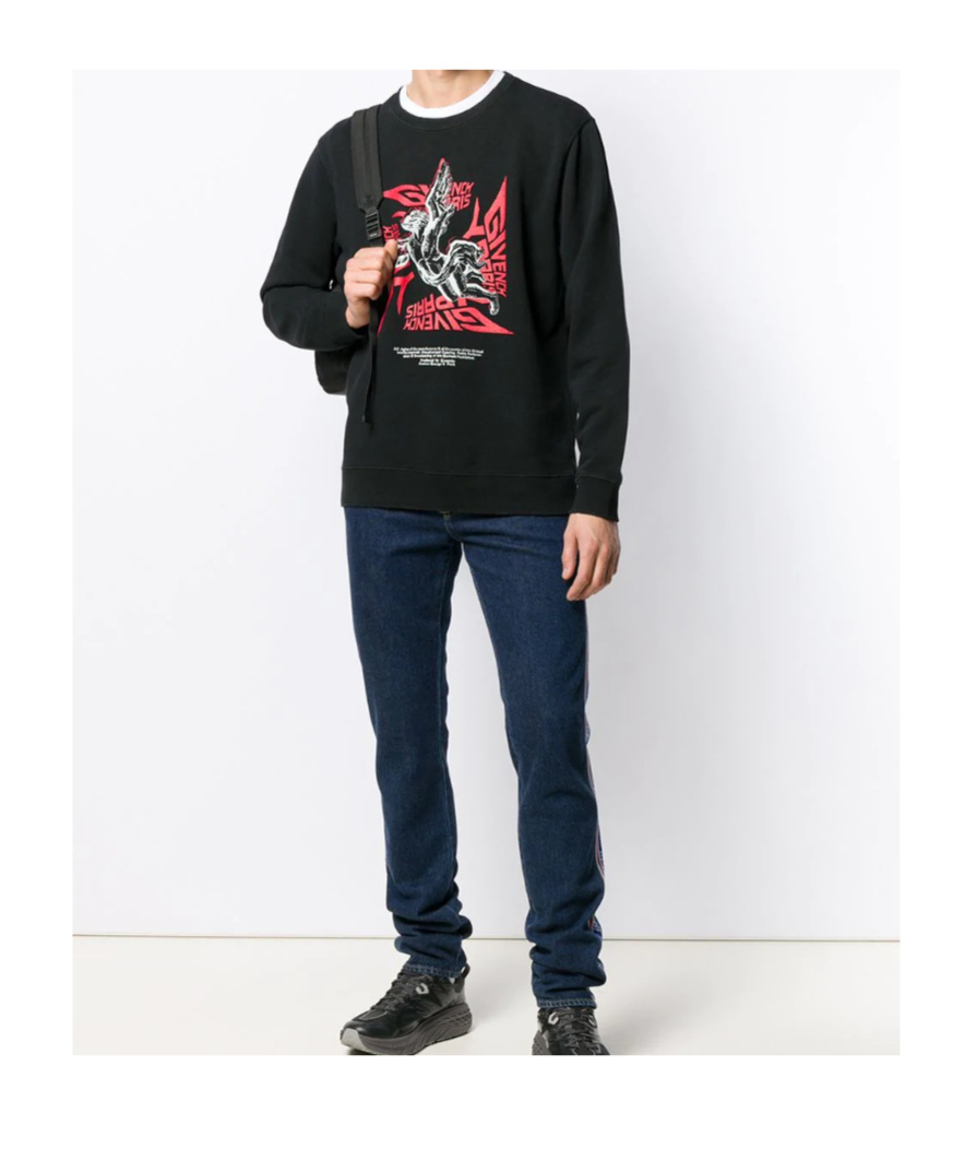 Givenchy Long-sleeved Sweater In Black