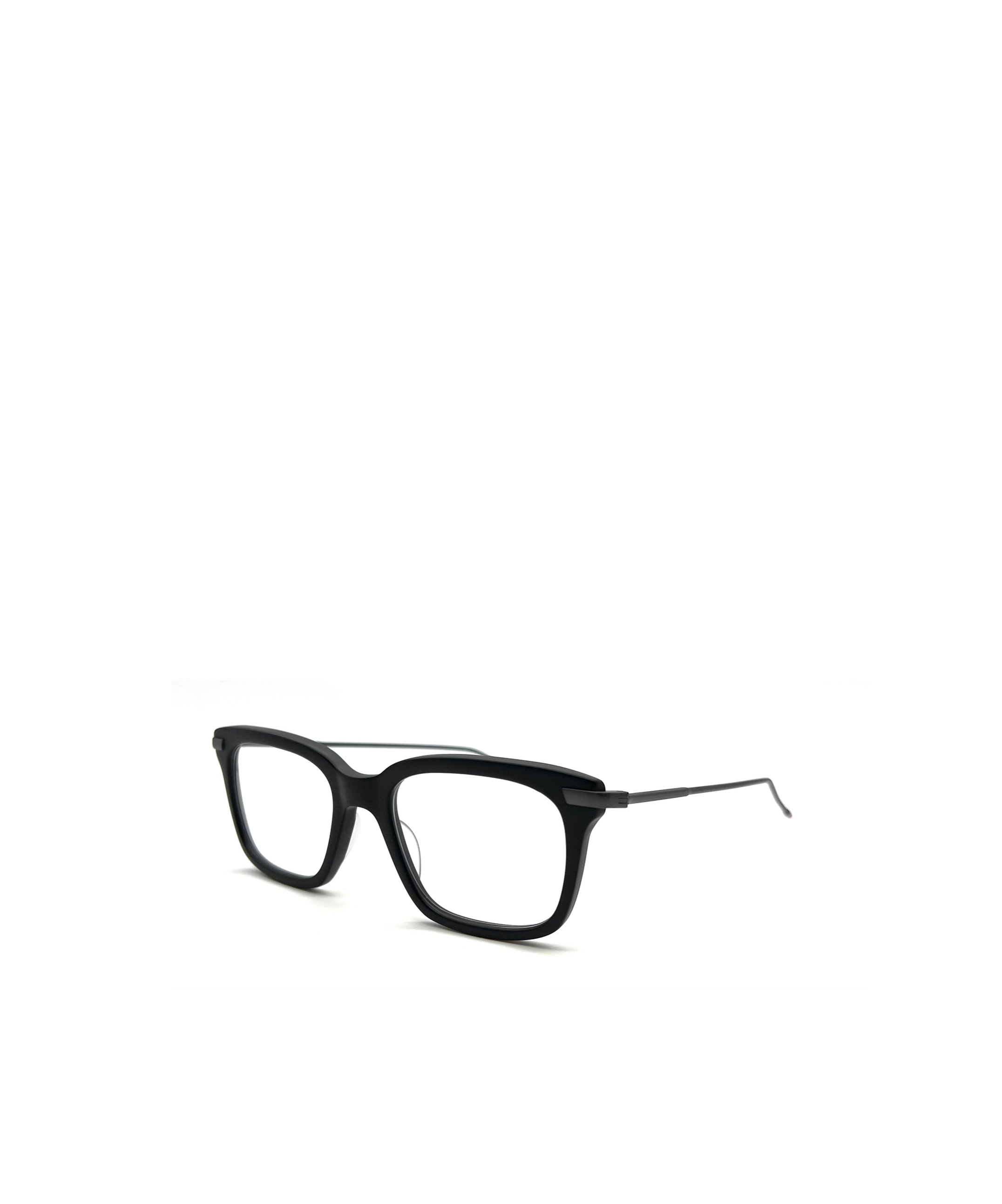 Thom Browne Rectangular-frame Metal Glasses In Black