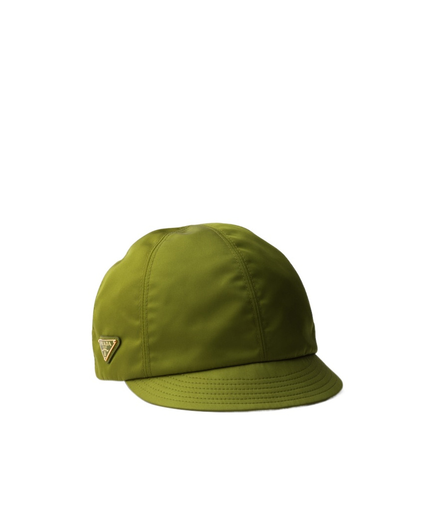 Prada Re-nylon Cap In Green
