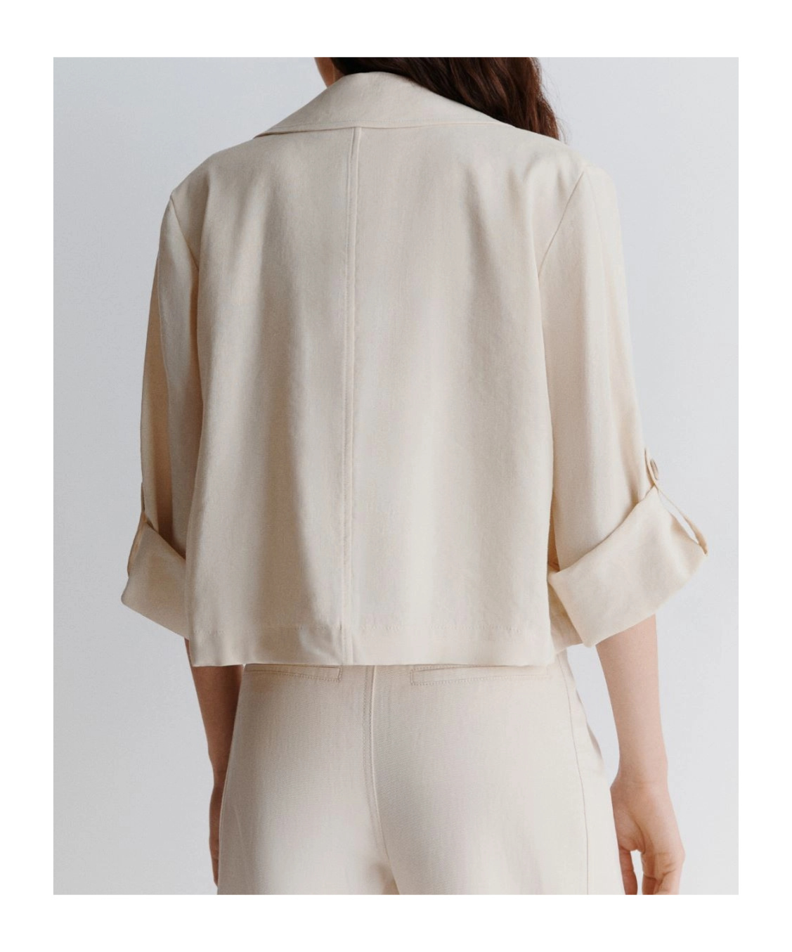 Shop Marella Three-quarter Sleeve Jacket In White