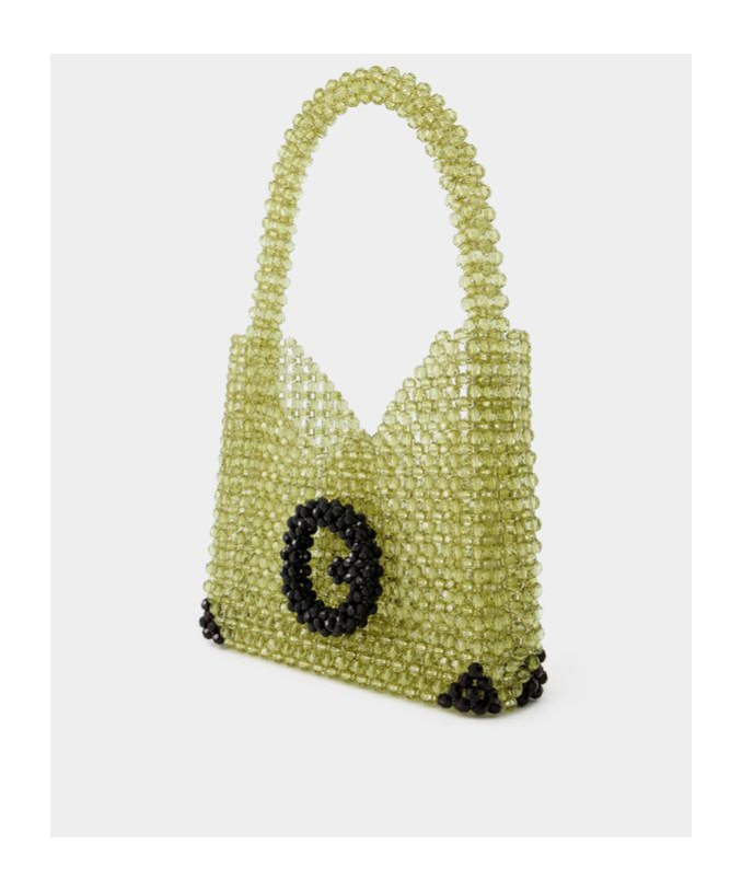 Germanier Logo Shoulder Bag In Green