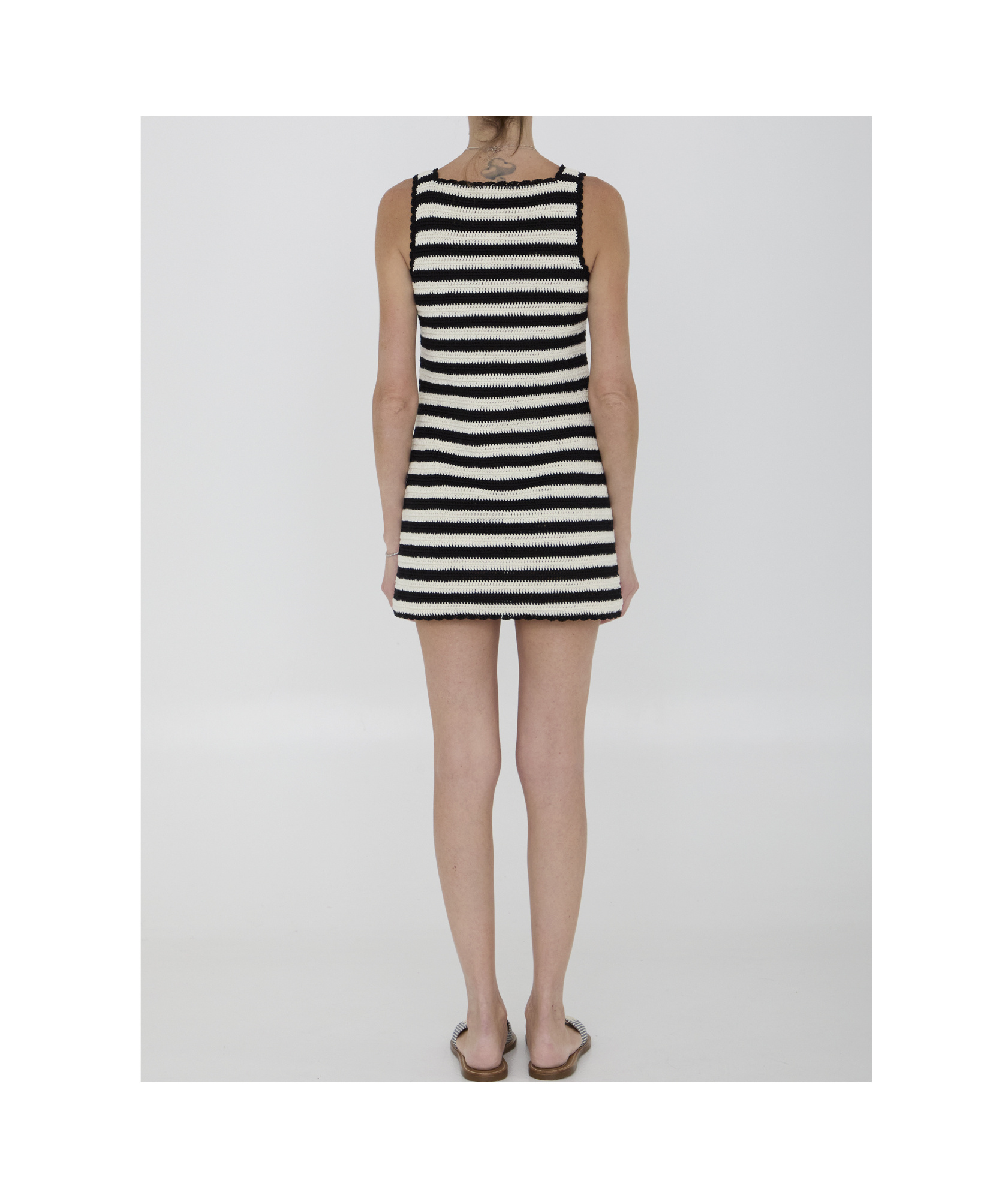 Celine Triomphe Mini Dress In Black | ModeSens
