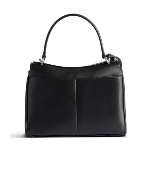 Balenciaga Rodeo Media Leather Handbag In Black