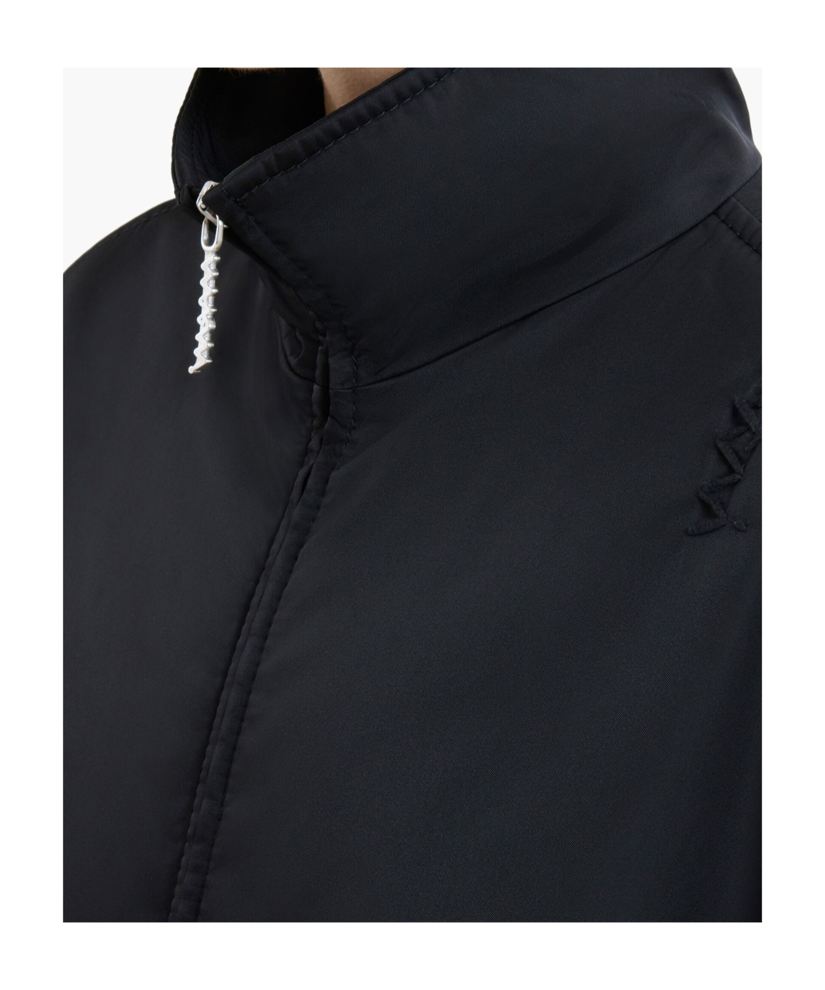 Marni High-neck Zip-up Bomber Jacket In Black
