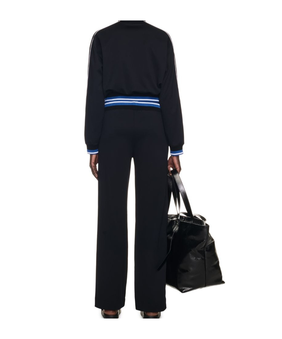Off-white Printed Straight Track Pants In Black