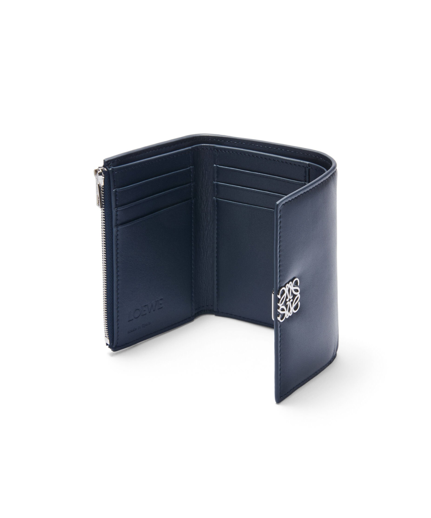 Loewe Three-fold Wallet In Black