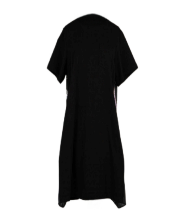 Sacai Short Sleeve Dress In Multi