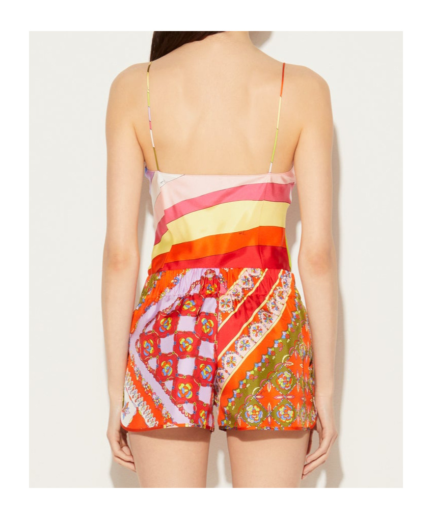 EMILIO PUCCI IRIDE-PRINT SILK TOP
