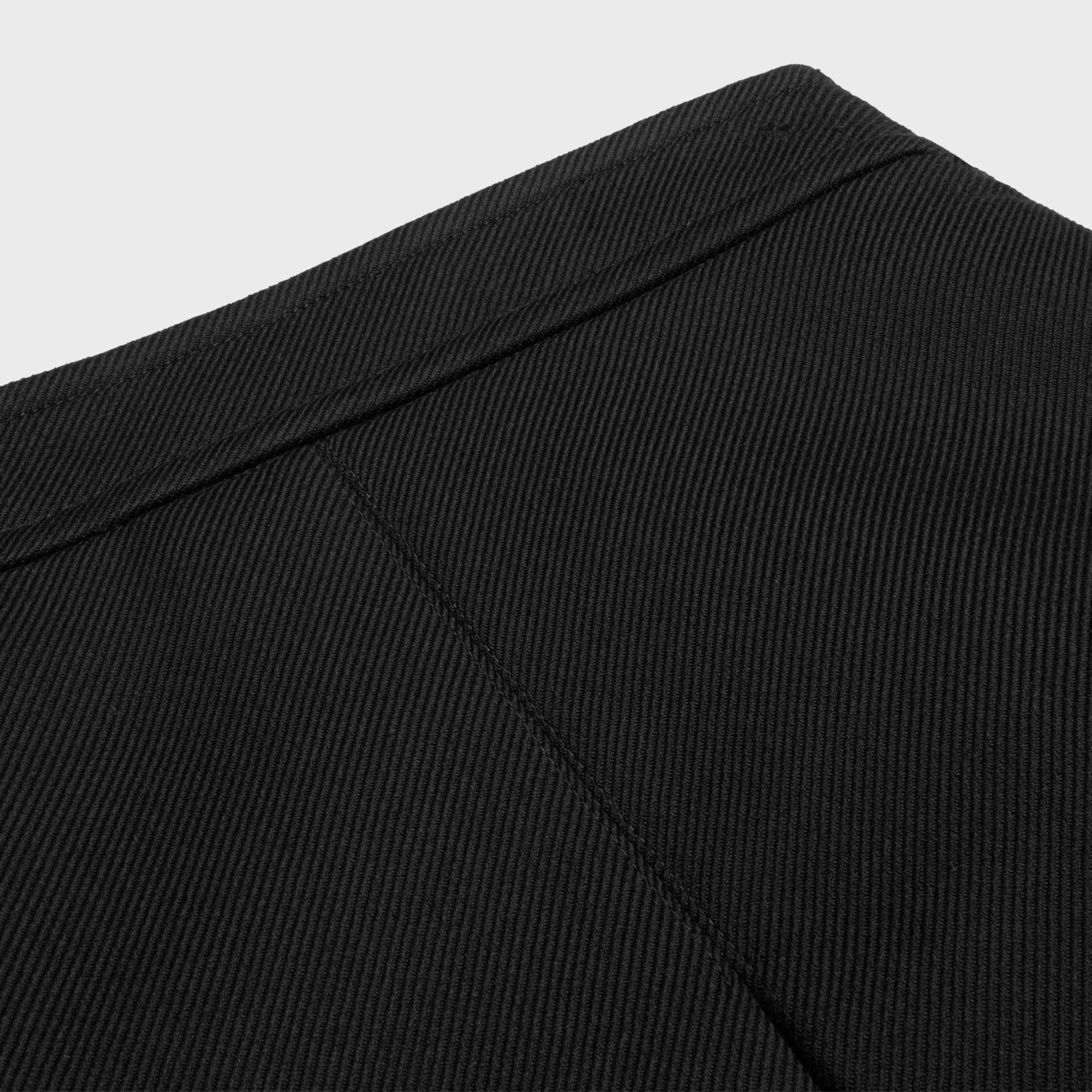 Celine Double-sided Trapezoidal Skirt In Black