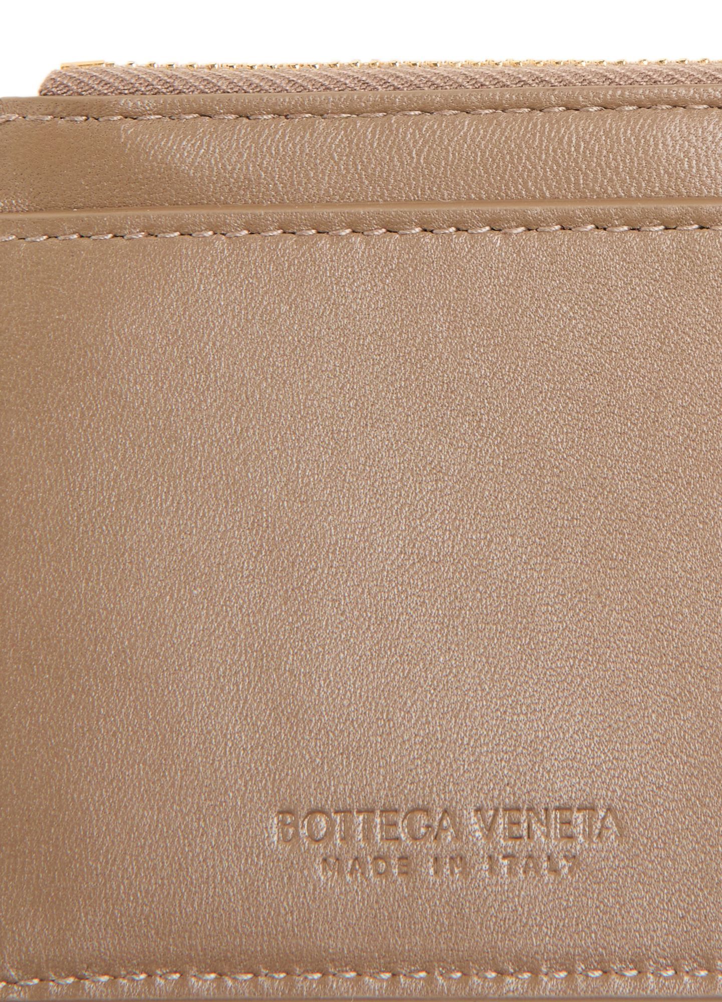 BOTTEGA VENETA INTRECCIATO ZIPPED CARDHOLDER