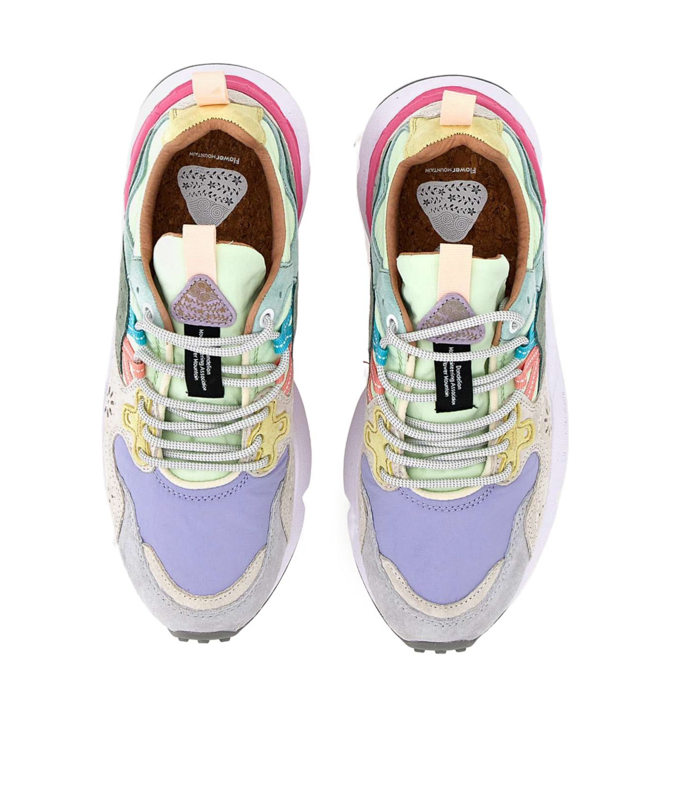 Flower Mountain Round-head Sneakers In White
