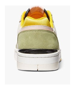 Michael Michael Kors Leather Sneakers With Contrasting Sole In White