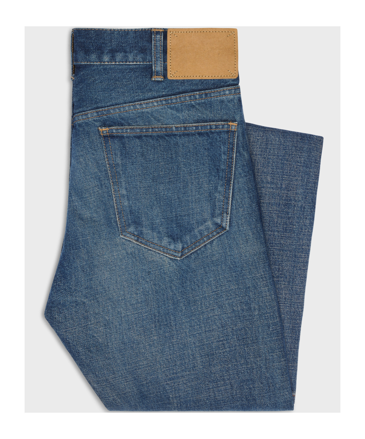 Celine Women Marco Jeans In Denim With Dark Union Wash In Blue