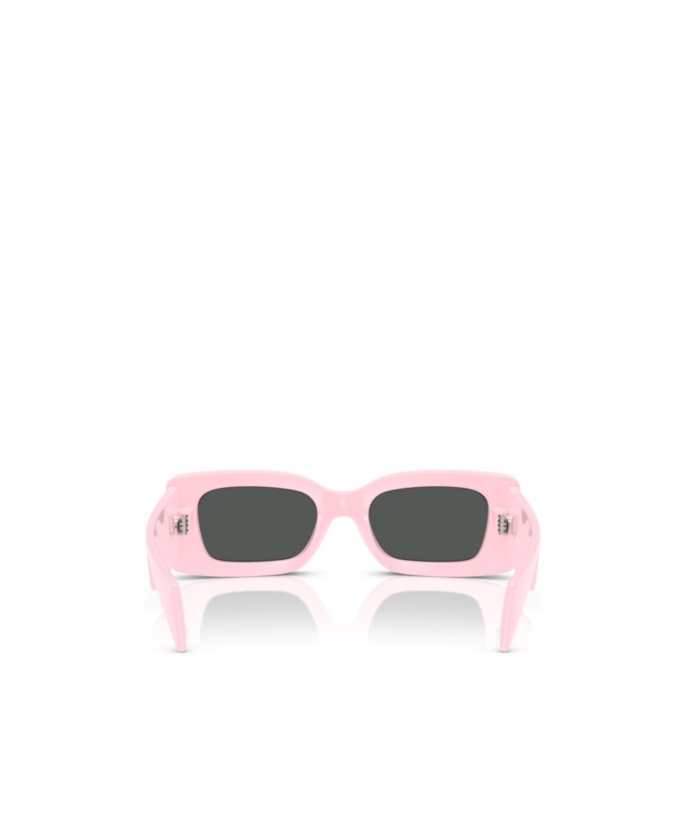 Versace Medusa-plaque Rectangular-frame Sunglasses In Pink