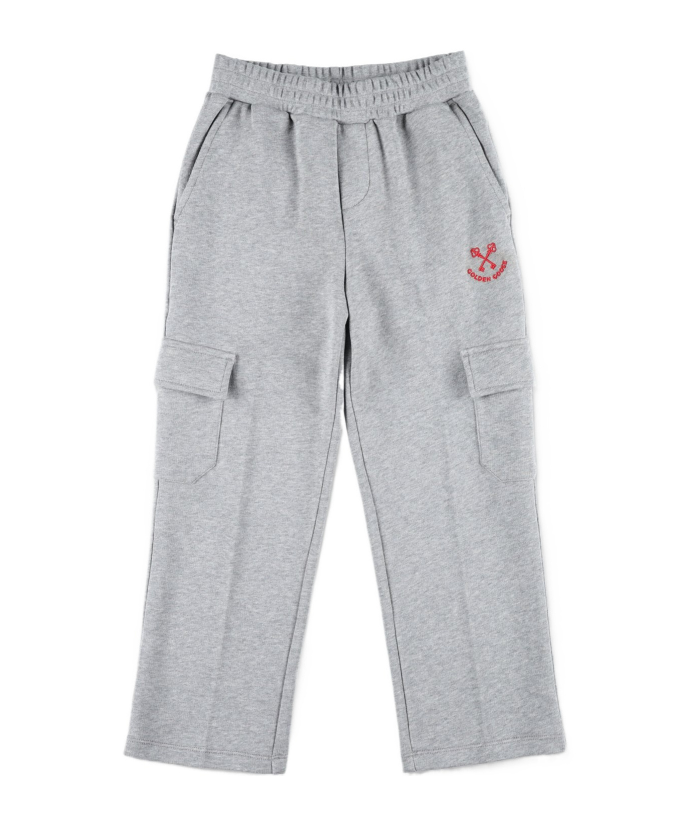 Golden Goose Logo-print Track Pants In Gray