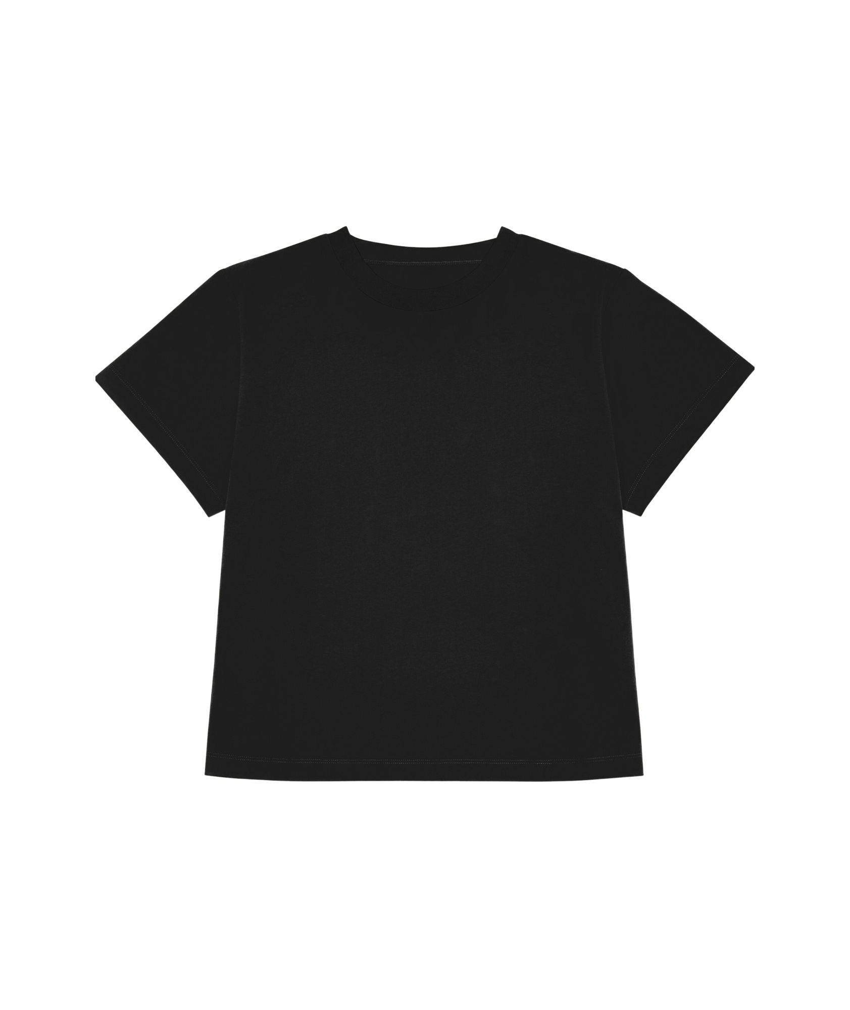 Mm6 Maison Margiela Open-necked Black Shirt In Black