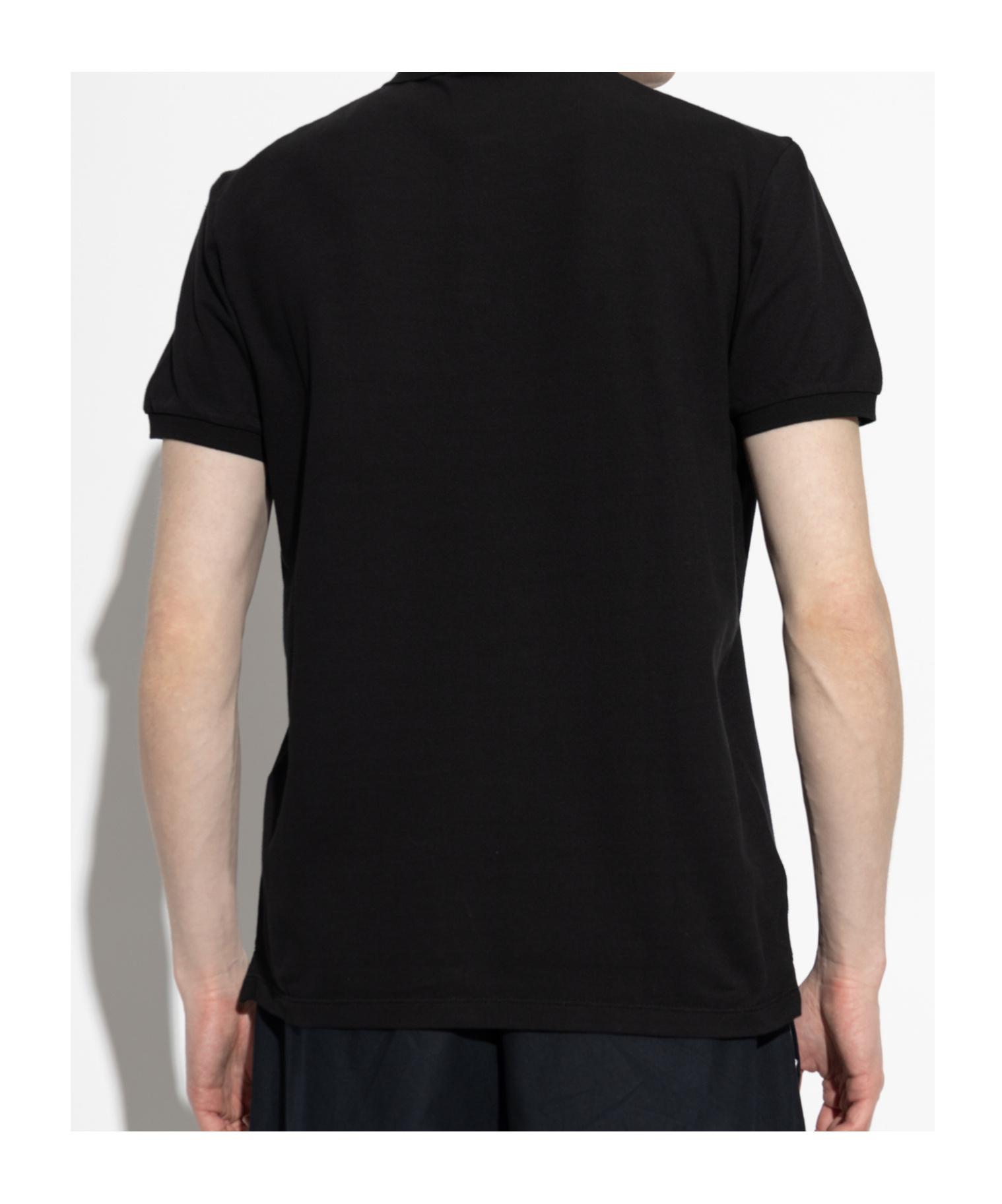 Dsquared2 Black Polo Shirt With Classic Collar And Logo Lettering On The Front In Black