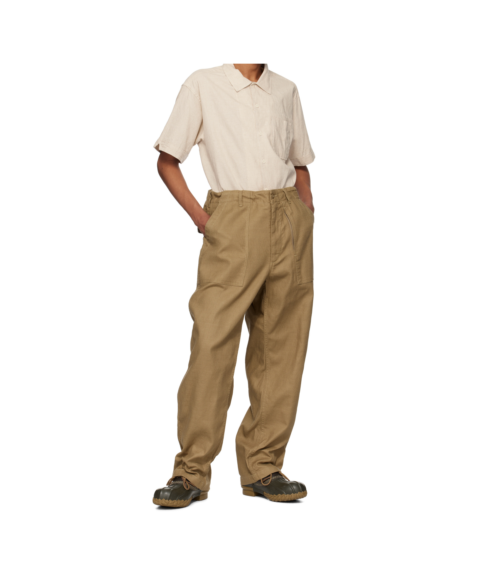 Engineered Garments Casual Pants With Belt Loops In Camel