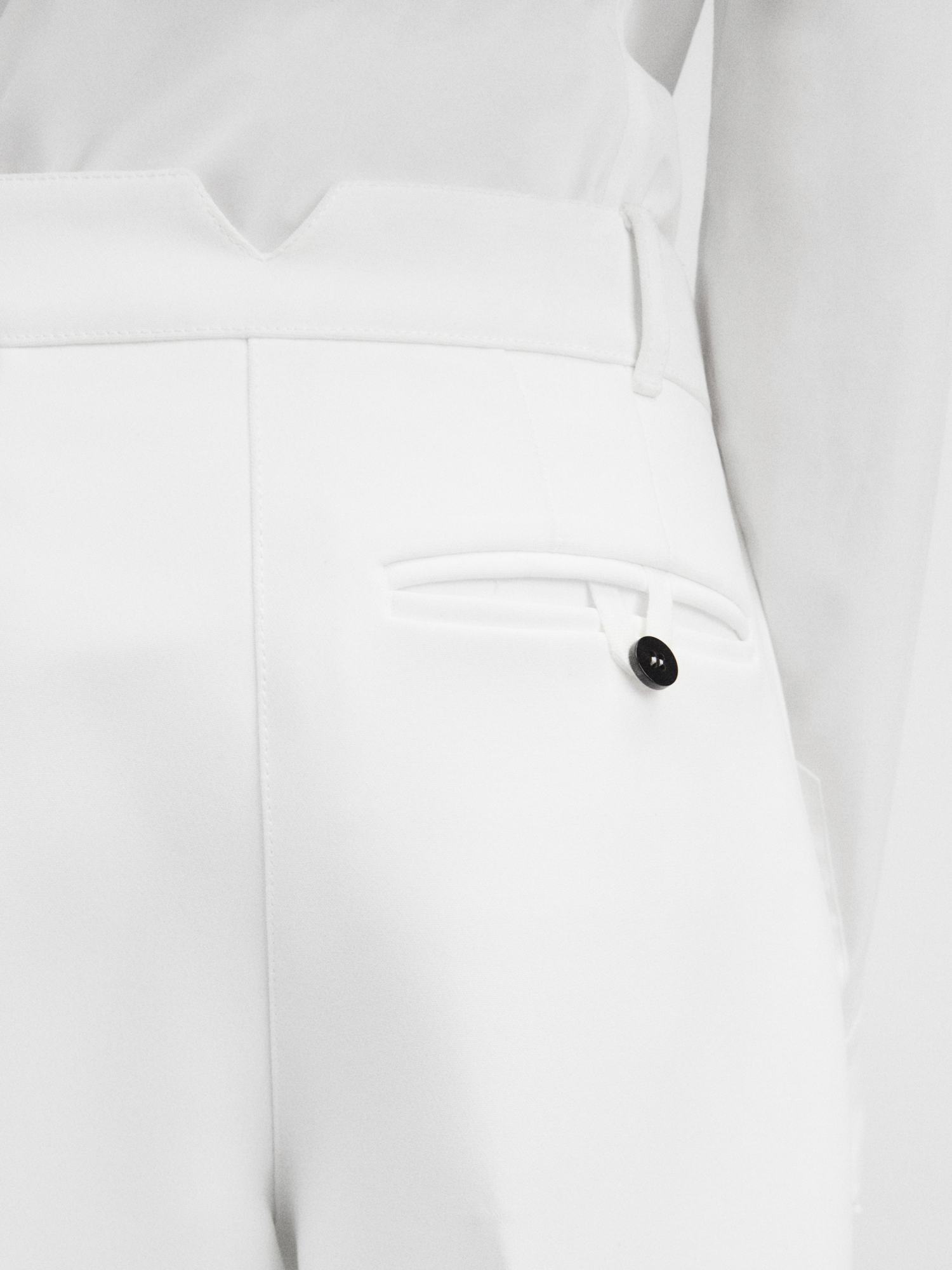 Jacquemus Le Pantalon Ovalo High Rise Pants In White