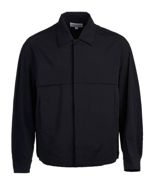 Solid Homme Long-sleeved Casual Jacket In Black