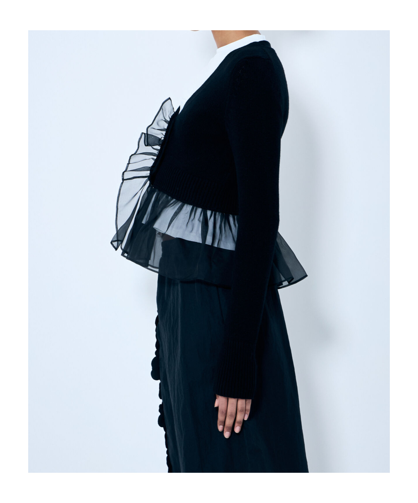 Cecilie Bahnsen Phlox Cardigan In Black