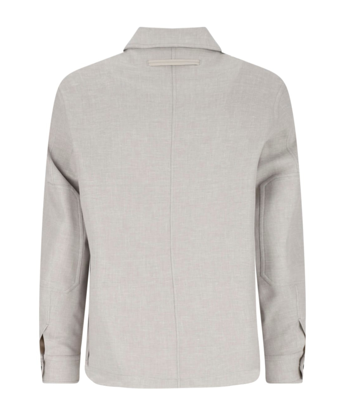 Shop Zegna Cut-away-collar Shirt In White