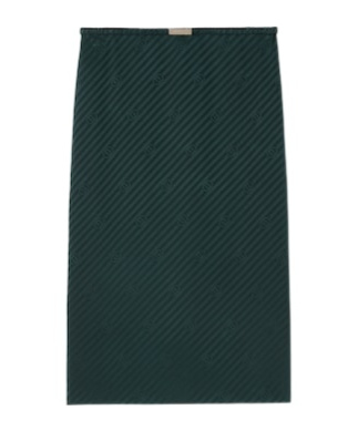 Gucci Interlocking G Silk Jacquard Skirt In Blue
