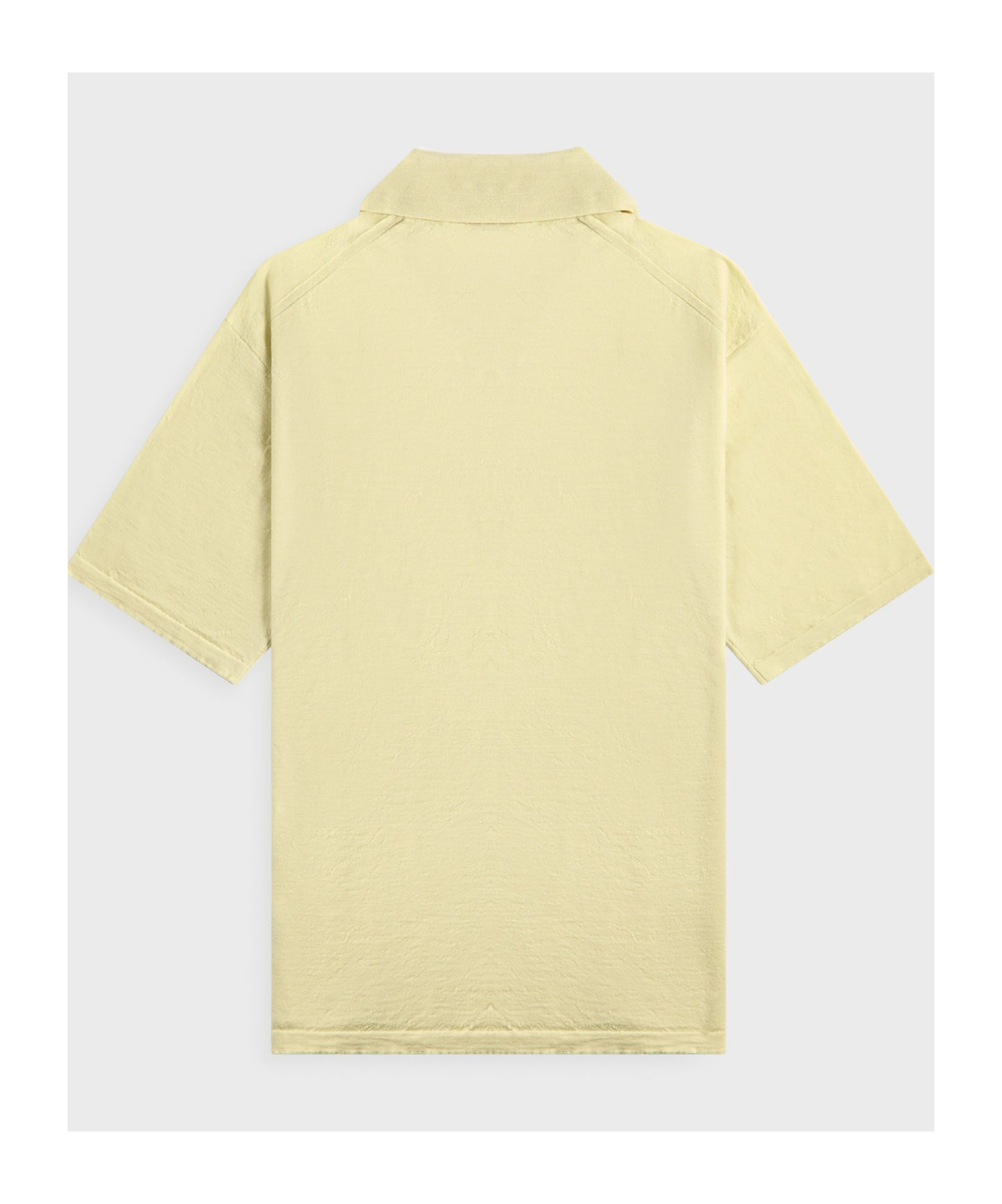 Auralee Short-sleeved Polo Shirt In Yellow