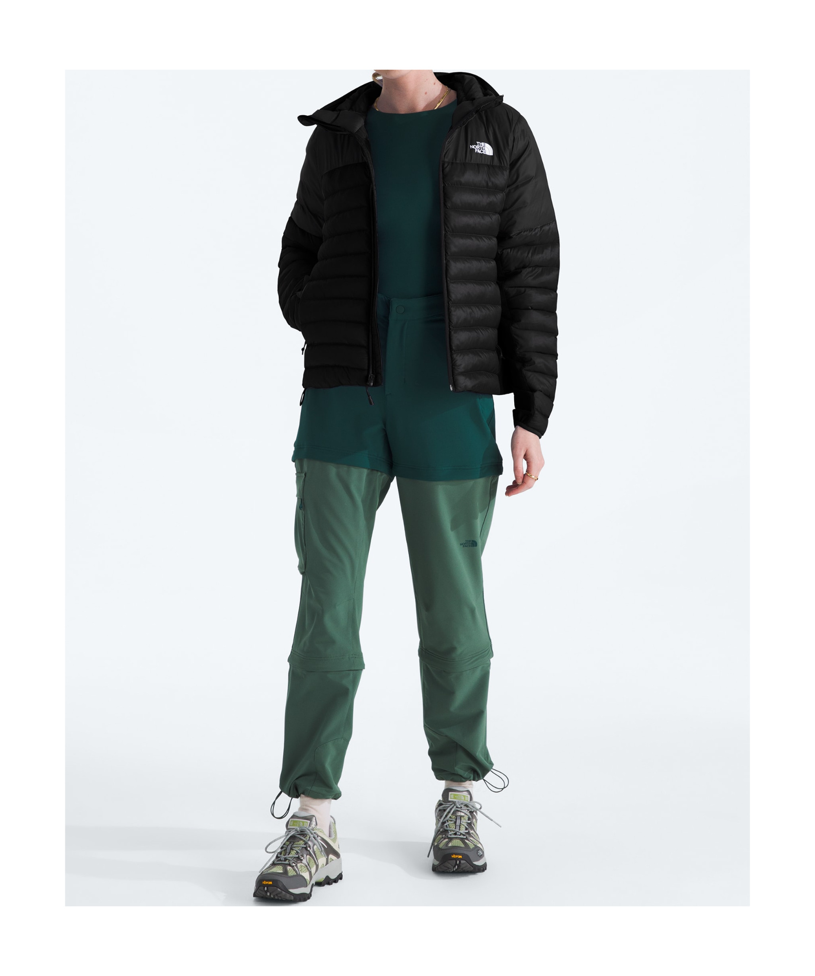 Shop The North Face Terra Peak Puffer Jacket In Black