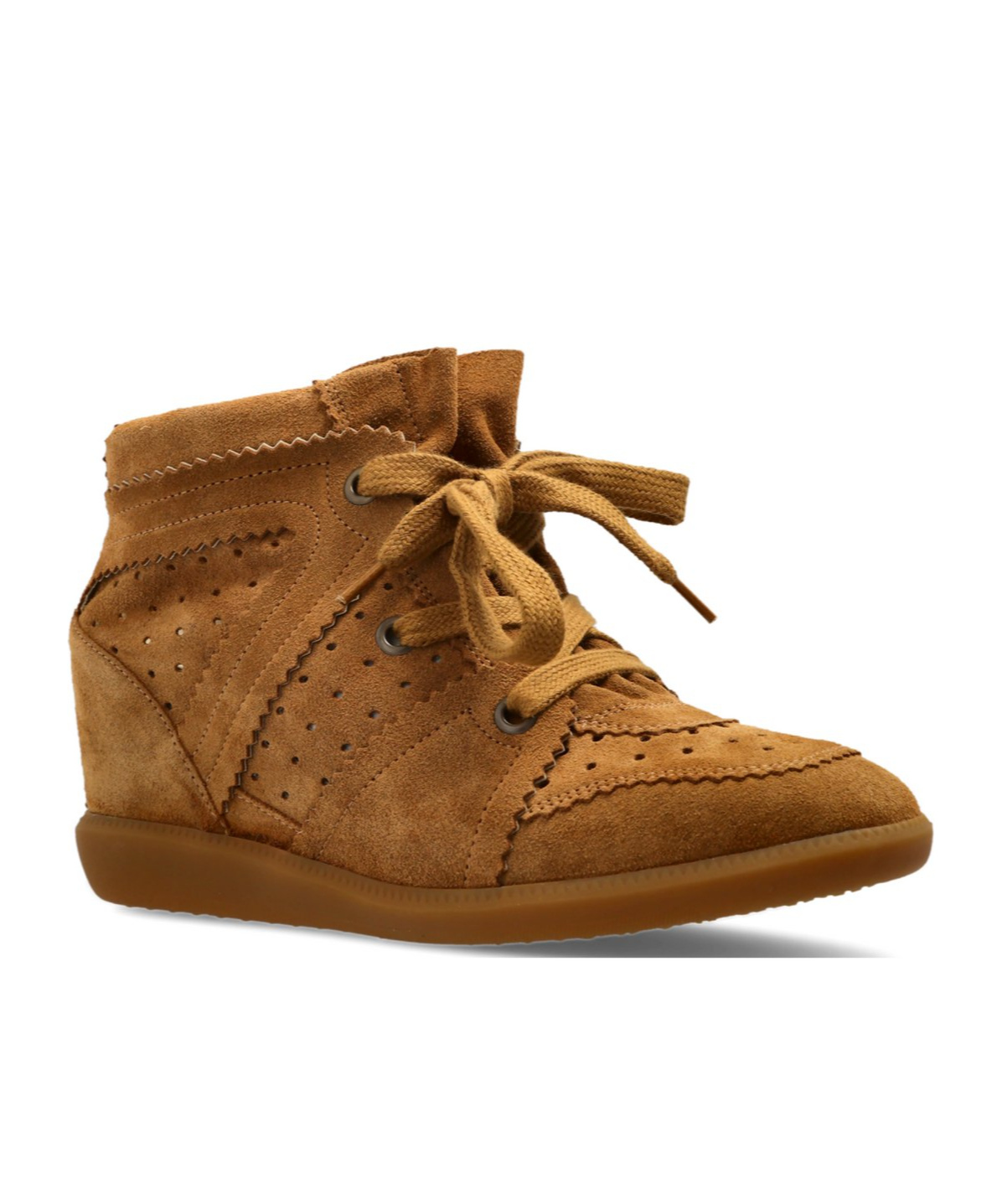 Isabel Marant Bobbie Wedge Sneakers In Brown